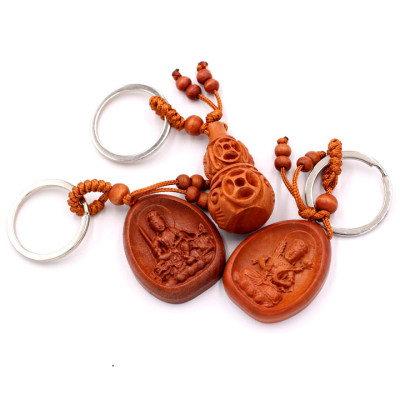 Combo 3 móc khóa Văn Thù bồ tát - Hư Không Tạng - Hồ Lô - may mắn, bình an