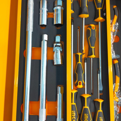 BỘ 59 CÔNG CỤ TRONG HỘP SẮT INGCO HTCS15591 - HÀNG CHÍNH HÃNG