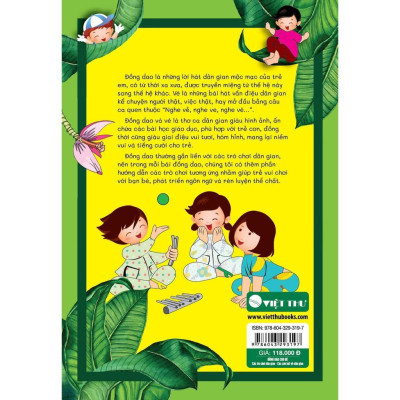 Sách - Đồng Dao Cho Bé - Các Trò Chơi Dân Gian - Các Câu Hát Vè Dân Gian - Bé Từ 3 Đến Trở Lên - Việt Thư