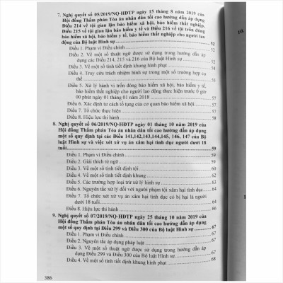 Sách Hệ Thống Các Nghị Quyết Của Hội Đồng Thẩm Phán Tòa Án Nhân Dân Tối Cao về Hình Sự, Tố Tụng Hình Sự (V2460T)
