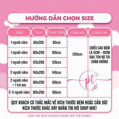 Nệm Topper Nệm Bông Cao Cấp Hàng Xuất Khẩu 1MX2M,1M2X2M,1M4X2M,1M6X2M,1M8X2M Tặng Kèm Drap Nệm