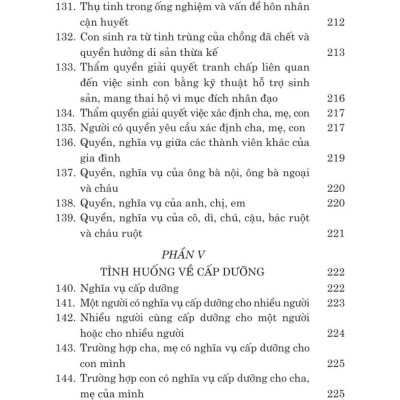 Các tình huống thường gặp trong lĩnh vực hôn nhân và gia đình - bản in 2024