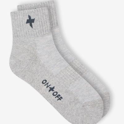 Tất nam thể thao cổ trung ONOFF sport 24h kháng khuẩn khử mùi mềm mại thấm hút vượt trội - 18AQ23A150