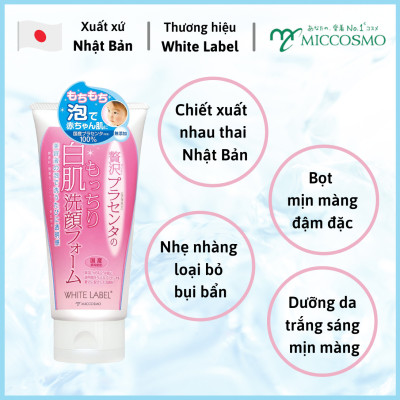 [DƯỠNG TRẮNG CHUYÊN SÂU] Combo Bộ 4 Dưỡng Da Trắng Mịn Nhau Thai Nhật Bản MICCOSMO White Label (Sữa Rửa Mặt, Nước Hoa Hồng, Kem Dưỡng, Sữa Dưỡng Thể - CB03)