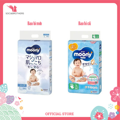 Bỉm dán Moony xanh tiêu chuẩn size  L54