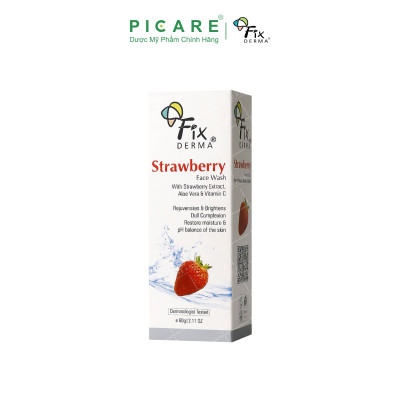 Sữa Rửa Mặt Fixderma Chiết Xuất Dâu Tây Strawberry Face Wash 75g