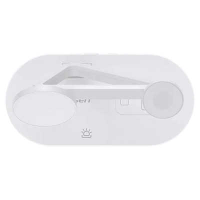 Sạc Không Dây 3 Trong 1 Pisen Pro - Wireless 3-in-1 Night Light - Màu Đen