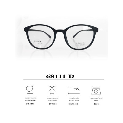 GỌNG KÍNH NHỰA TR90 SIEU NHẸ THỜI TRANG - 68111