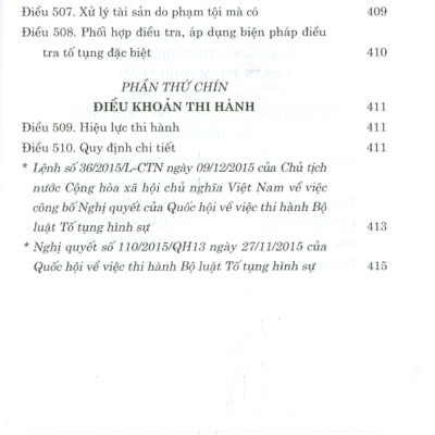 Bộ Luật Tố Tụng Hình Sự (Hiện Hành) (Sửa Đổi, Bổ Sung Năm 2021)