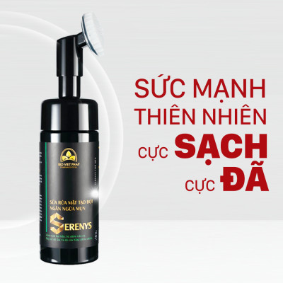 Combo 2 chai sữa rửa mặt tạo bọt ngăn ngừa mụn Serenys 150ml