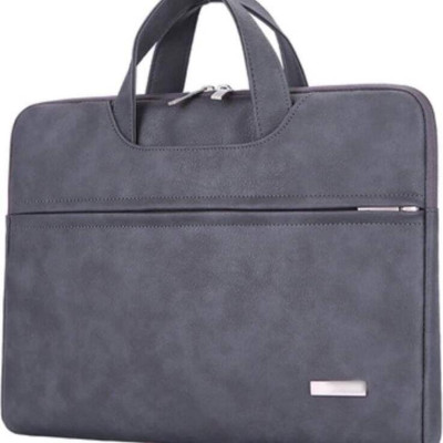 Cặp xách da chống sốc, chống nước dành cho macbook, laptop, surface  - Tặng kèm ví đựng sạc, chuột