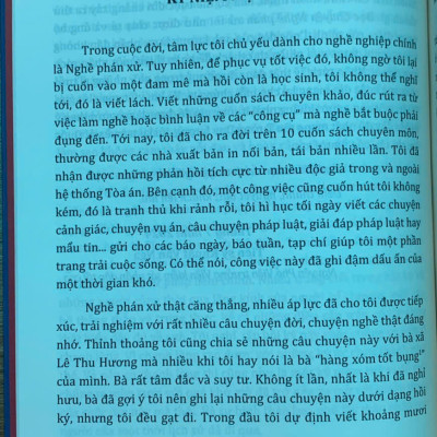 Chuyện nghề phán xử- những dòng chảy của ký ức