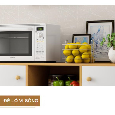 Kệ tủ đựng lò vi sóng đồ nhà bếp đa năng để loại mã KB07 gỗ MDF lõi xanh chống ẩm chống nước cao cấp SX tại Việt Nam