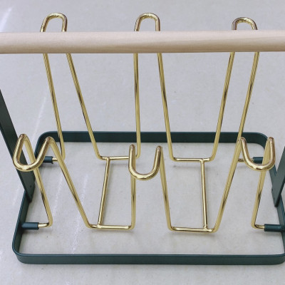 COMBO BÌNH ĐỰNG NƯỚC UỐNG THỦY TINH CAO CẤP 6 CỐC TRỐNG, KHAY VÀ GIÁ ÚP CỐC - VD78