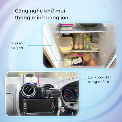 Mua 05 Tặng 01 Thẻ lọc không khí - khử mùi ion e air Card Plus - Hàng chính hãng