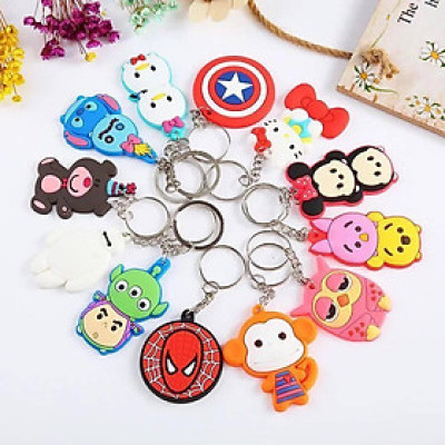 MÓC KHOÁ DẺO SILICON NHIỀU HÌNH ĐẸP - Hoạt hình - móc khoá Silicon - móc dán tường siêu chắc (Hàng Chính Hãng)