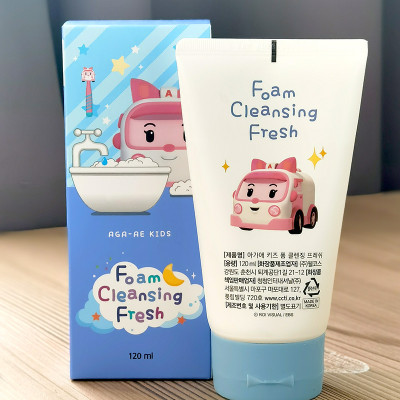 Sữa rửa mặt trẻ em POLI Foam Cleansing Fresh Hàn Quốc làm sạch da mặt dịu nhẹ và không gây kích ứng 120ml