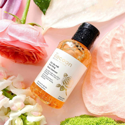 Combo Gel hoa hồng rửa mặt Cocoon 140ml + Dầu tẩy trang hoa hồng Cocoon 140ml