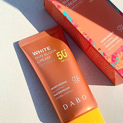 Kem chống nắng dưỡng da tác dụng 8h Hàn Quốc Dabo White Sunblock Cream SPF 50 PA+++ (70ml) - Hàng Chính Hãng