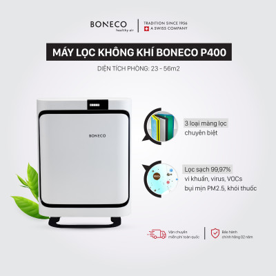 Bộ lọc chống dị ứng BONECO A401 lọc bụi, vi khuẩn, virus, khử mùi trong phòng, bộ lọc không khí Hepa, dùng cho máy lọc không khí BONECO P400 -Hàng Chính Hãng