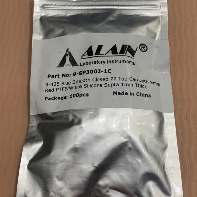 Chai thủy tinh 1,5ml ( 2ml ) + Nắp vặn xanh 9mm, 100 cái hộp, Alain TQ