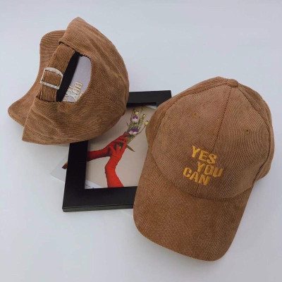  Nón kết lưỡi trai Nhung thêu YES YOU CAN nhiều màu pastel cực xinh