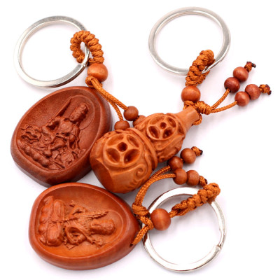 Combo 3 móc khóa Văn Thù bồ tát - Hư Không Tạng - Hồ Lô - may mắn, bình an