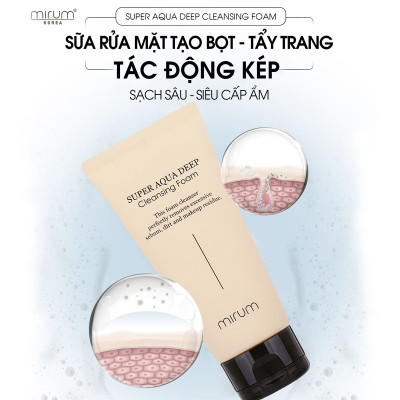 Sữa Rửa Mặt  Mirum Tạo Bọt Làm Sạch Và Giữ Ẩm 120ml