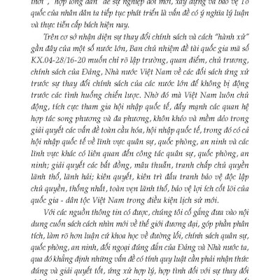 Quan Hệ Giữa Các Nước Lớn Và Đối Sách Của Việt Nam