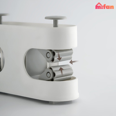 Móc Dán Tường Treo Chổi,  Kẹp Giữ Cây Lau Nhà Đa Năng Cao Cấp MIFAN - 2 Đầu Treo, Chịu Lực 7KG, Nhựa ABS - HÀNG CHÍNH HÃNG
