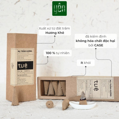 Nụ Trầm Hương Yên Loại Tuệ Sạch Tự Nhiên Ít Khói An Toàn Dùng Thiền Thờ Cúng Thư Giãn