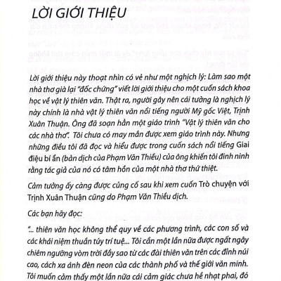 Khoa Học Khám Phá - Trò Chuyện Với Nhà Vật Lý Thiên Văn Trịnh Xuân Thuận (Tái Bản 2022)