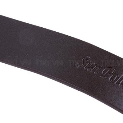 Dây nịt nam da bò đầu khóa Inox kim xỏ lỗ SUNPOLO BELT03