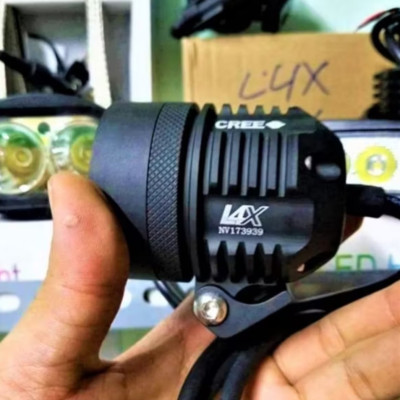 ĐÈN TRỢ SÁNG L4X SIÊU SÁNG TẶNG KÈM THEO PHỤ KIỆN LẮP XE MÁY ÔTÔ MẪU MỚI