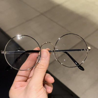 Kính Mắt tròn xoe kim loại có thể thay tròng cận