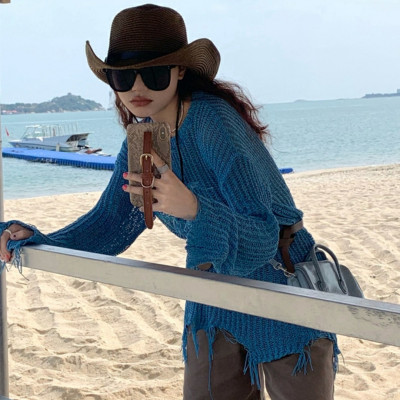 Nón cao bồi nam Mũ cao bồi nữ đi biển rộng vành chống nắng UV  thoáng mát gấp gọn Panama thời trang Korea dona22032001