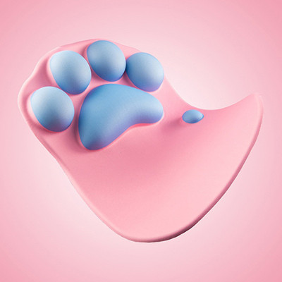 Miếng Lót Chuột Silicon CÓ ĐỆM TAY hình chân mèo - Hàng chính hãng / Hàng nhập khẩu