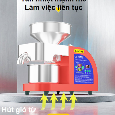 Máy ép dầu ăn thực vật chuyên nghiệp nâng cấp hoàn toàn mới thương hiệu Mỹ cao cấp Septree X10 - Hàng chính hãng (BH 1 NĂM)