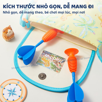 Bộ ném tiêu cao su kèm sticker hồng tâm Mideer  Suction Dart