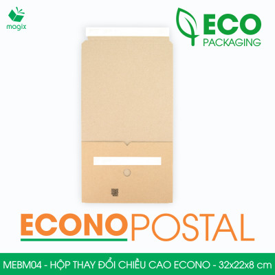 MEBM04 - 32x22x8 cm - 60 hộp carton thay đổi chiều cao siêu tiết kiệm - Hộp đóng sách, hộp gói hàng