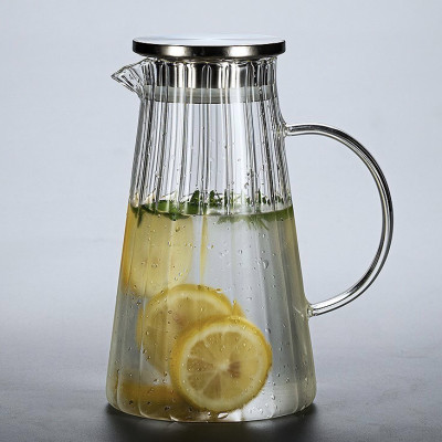 BÌNH ĐỰNG NƯƠC THỦY TINH CAO CẤP CHỊU NHIỆT LÊN TỚI 400 ĐỘ  ĐÁY BẰNG 1,6L - ANTH287