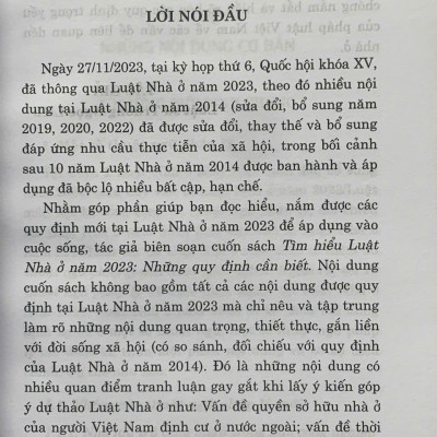 Tìm hiểu Luật Nhà ở năm 2023- Những quy định cần biết