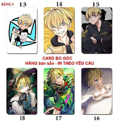 Card bo góc Chifyu Matsuno Tokyo Revenger/ Thẻ card chifuyu matsuno anime Tokyo Revenger