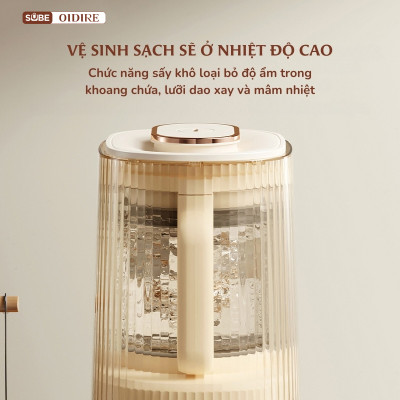 Máy làm sữa hạt OIDIRE 1.2L ODI04A Công suất xay 300W - Công suất nấu 600W - Hàng chính hãng
