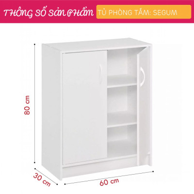 Tủ phòng tắm gỗ hiện đại SMLIFE Segum