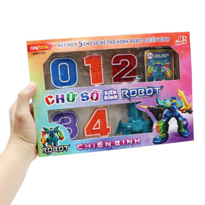 Đồ Chơi Lắp Ráp Biến Hình Robot Chiến Binh Kết Hợp 5 Chữ Số - Cresta DK81223