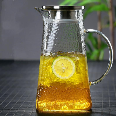 COMBO BÌNH ĐỰNG NƯỚC UỐNG THỦY TINH CAO CẤP 6 CỐC TRỐNG, KHAY VÀ GIÁ ÚP CỐC - VD78