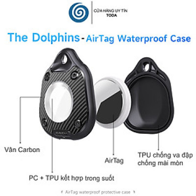 Ốp Bảo Vệ Toàn Diện Chống Nước Chống Va Đập The Dolphins cho AirTag - Hàng Chính Hãng