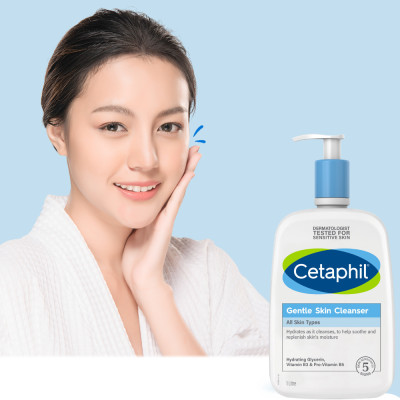 Sữa rửa mặt Cetaphil Gentle Skin Cleanser 1000ml làm sạch dịu lành cho da nhạy cảm không xà phòng