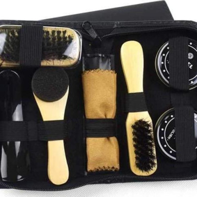 Bộ dụng cụ đánh giày 7 món kèm xi tiện lợi